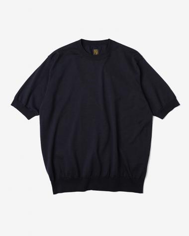  / CARIBBEAN SEAISLAND COTTON CREW NECK SHORT SLEEVE / NAVY