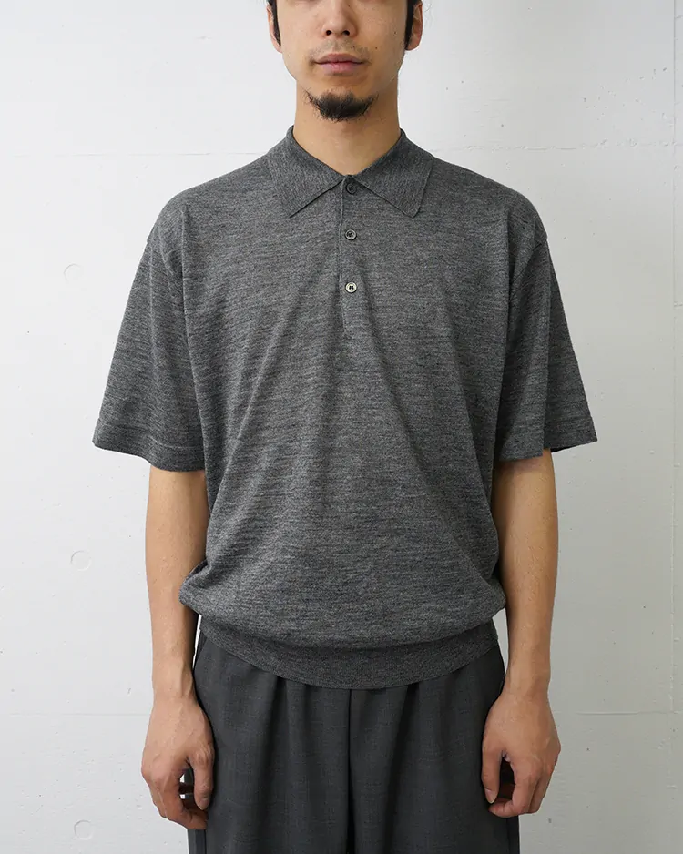 BATONER (MEN) / CHOMA POLO SHORT SLEEVE / GREY