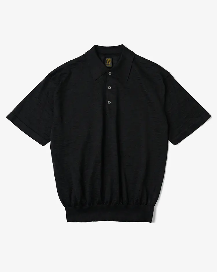 BATONER (MEN) / CHOMA POLO SHORT SLEEVE / BLACK