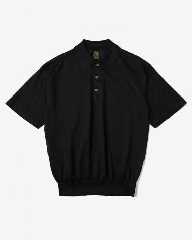  / CHOMA POLO SHORT SLEEVE / BLACK