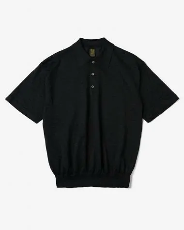 BATONER (MEN) / CHOMA POLO SHORT SLEEVE / BLACK