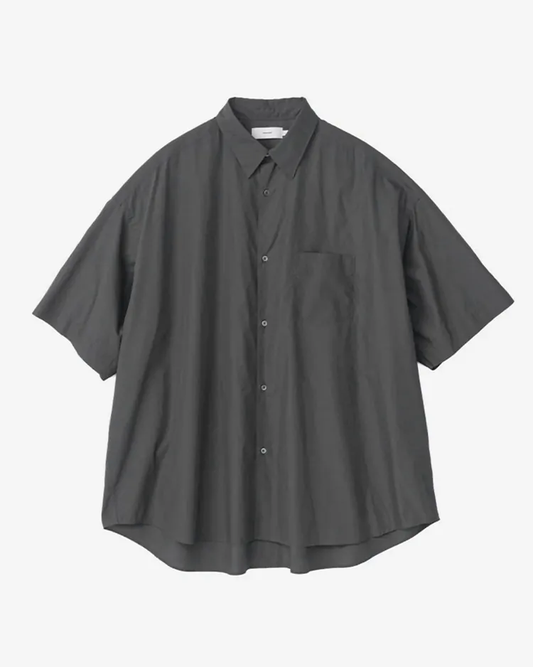 Graphpaper (MEN) / Broad S/S Oversized Regular Collar Shirt / C.GRAY