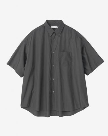  / Broad S/S Oversized Regular Collar Shirt / C.GRAY