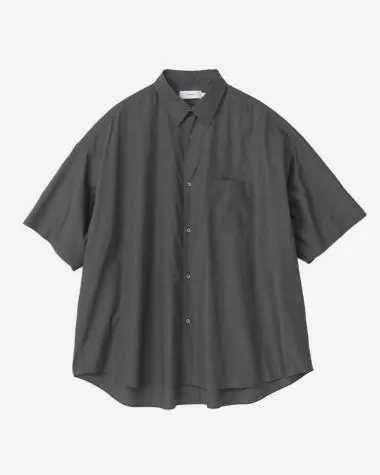 Graphpaper (MEN) / Broad S/S Oversized Regular Collar Shirt / C.GRAY