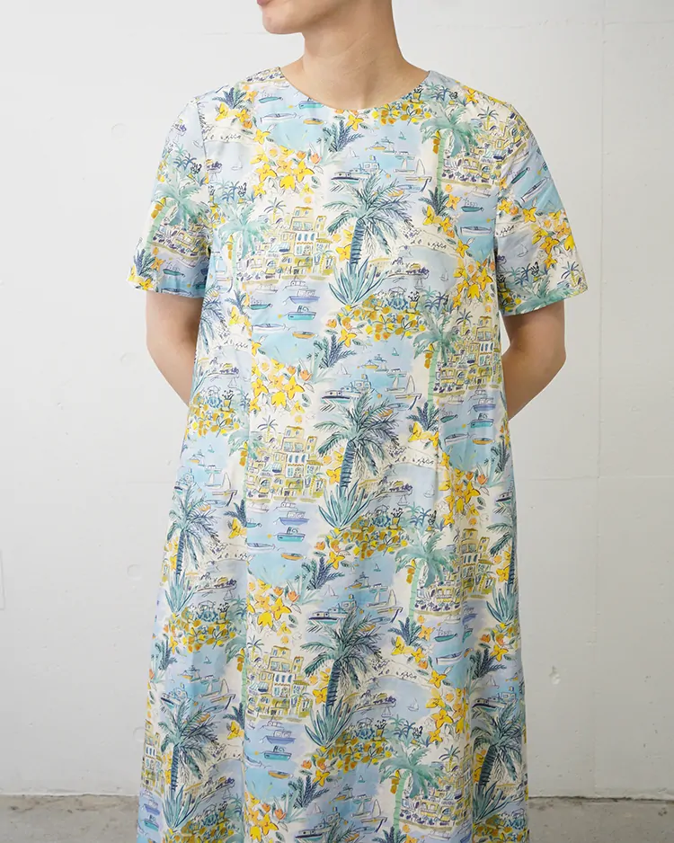 YAECA (WOMEN) / A-Line Short Sleeve Dress / CAPE VISTA