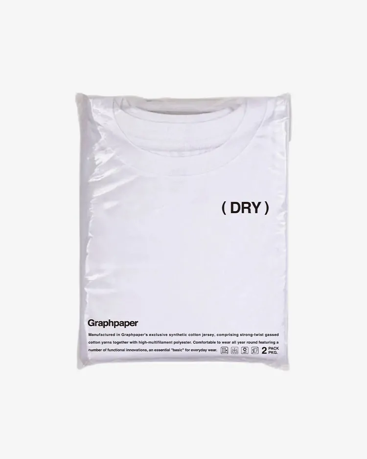 Graphpaper (MEN) / DRY 2-Pack Crew Neck Tee / WHITE