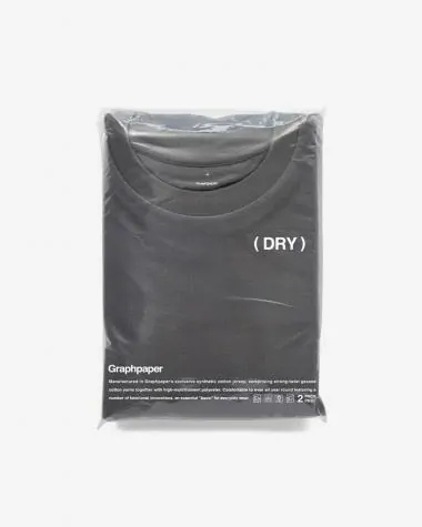 Graphpaper (MEN) / DRY 2-Pack Crew Neck Tee / GRAY