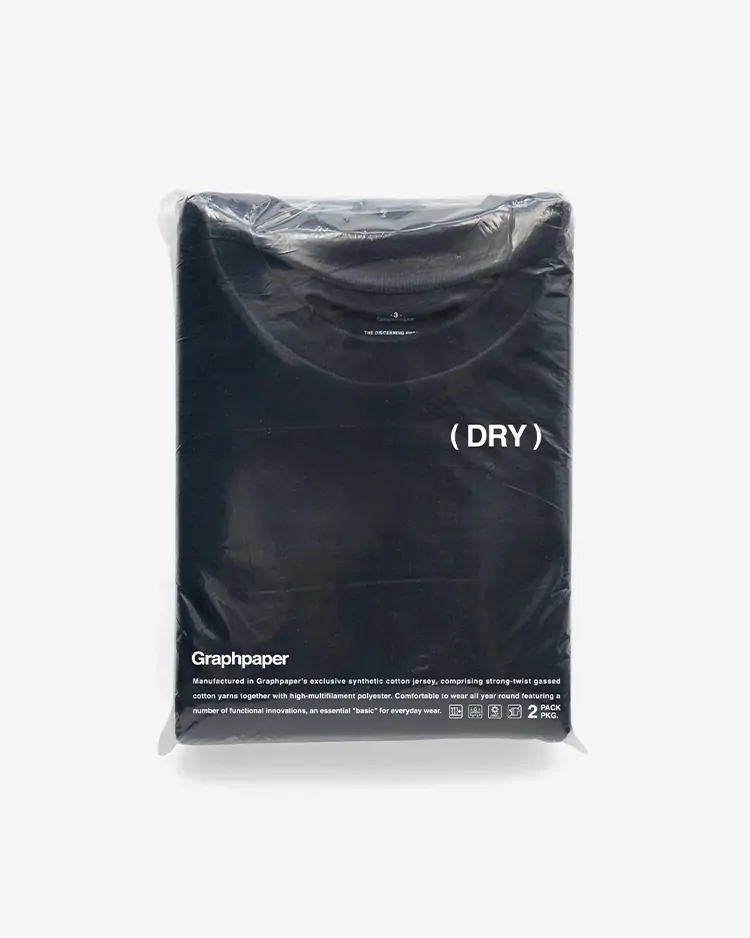 Graphpaper (MEN) / DRY 2-Pack Crew Neck Tee / NAVY