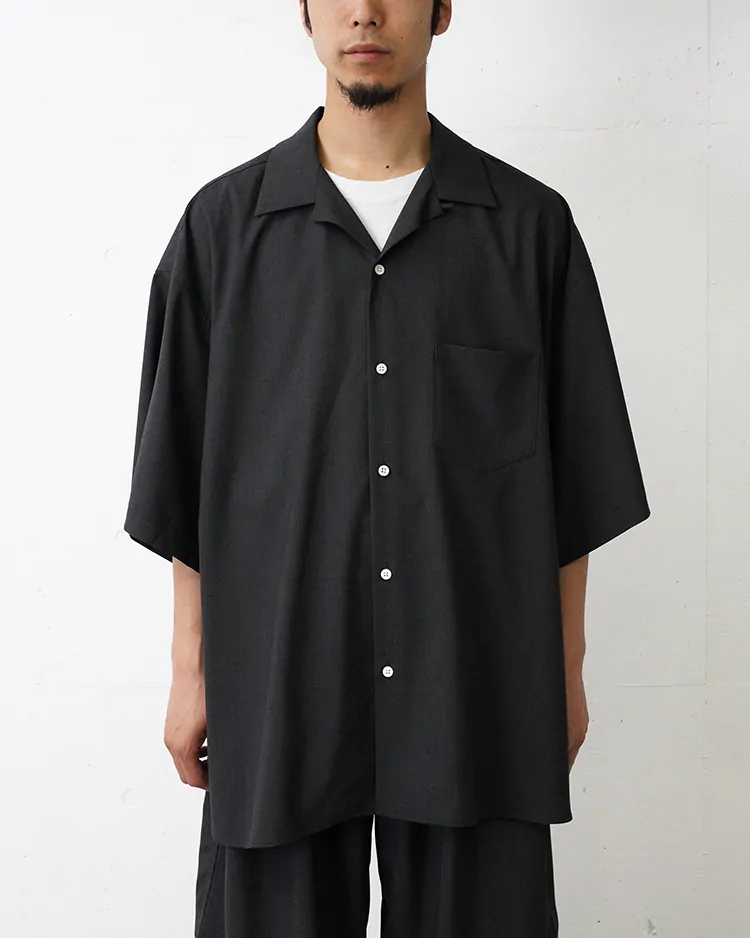 Sillage / re-engineered overshirt short sleeve anthracite