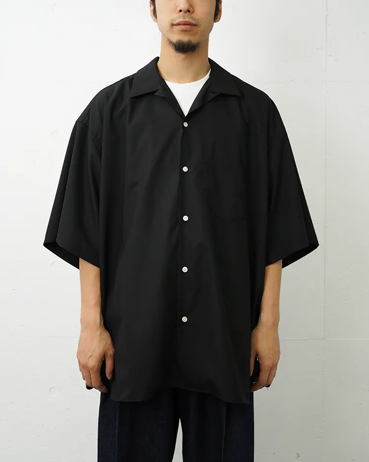 Sillage / re-engineered overshirt short sleeve black