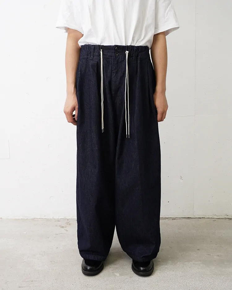 Sillage / circular pants denim one wash