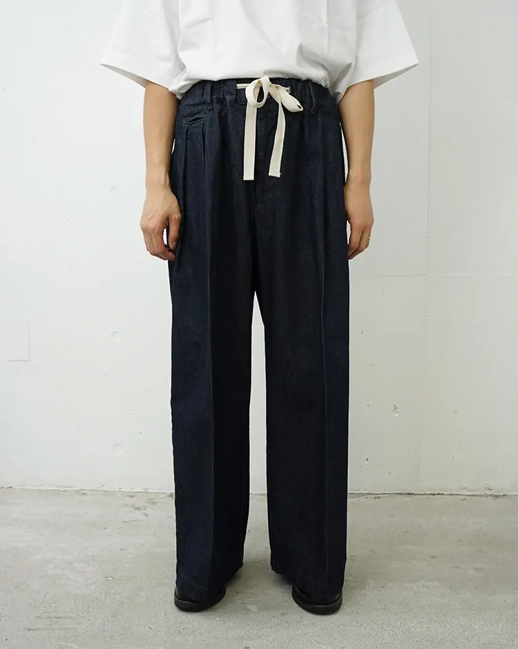 Sillage / hakama pants denim one wash