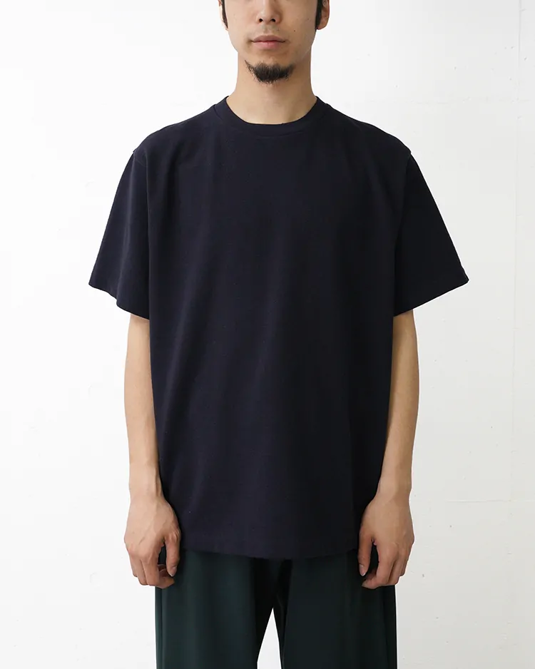 YAECA (MEN) / Pique T-Shirt / NAVY