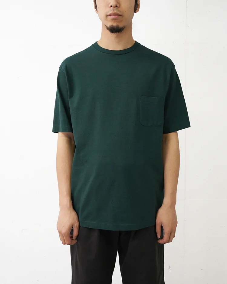 YAECA (MEN) / S/S Pocket T-shirt / GREEN