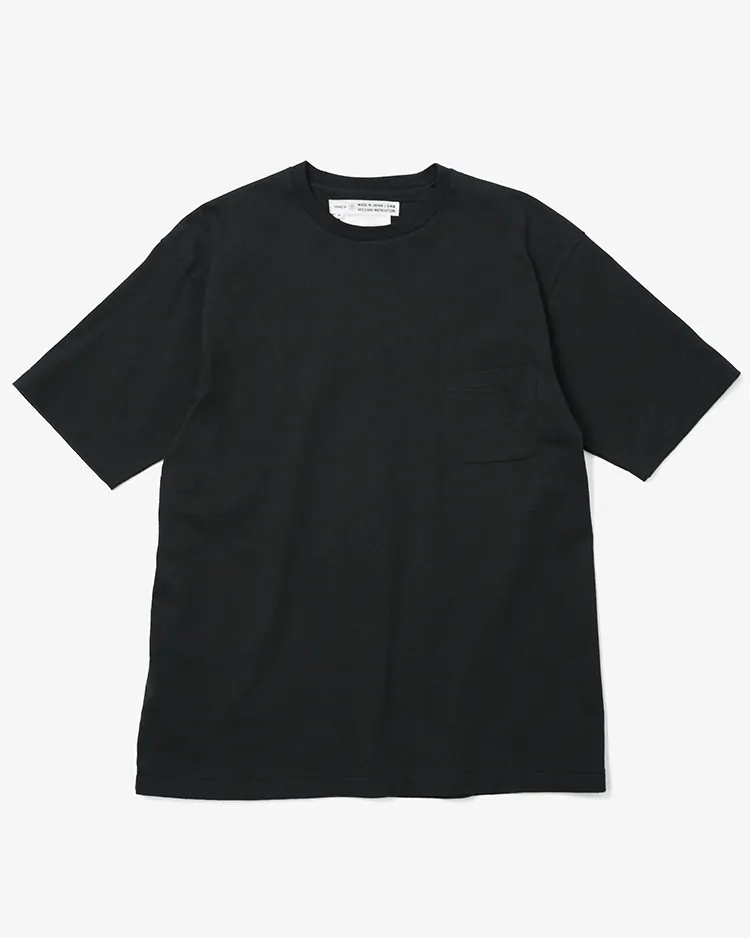 YAECA (MEN) / S/S Pocket T-shirt / BLACK