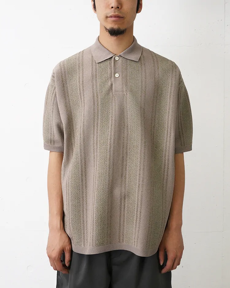 nanamica / Knit Polo Sweater / BE(Beige)