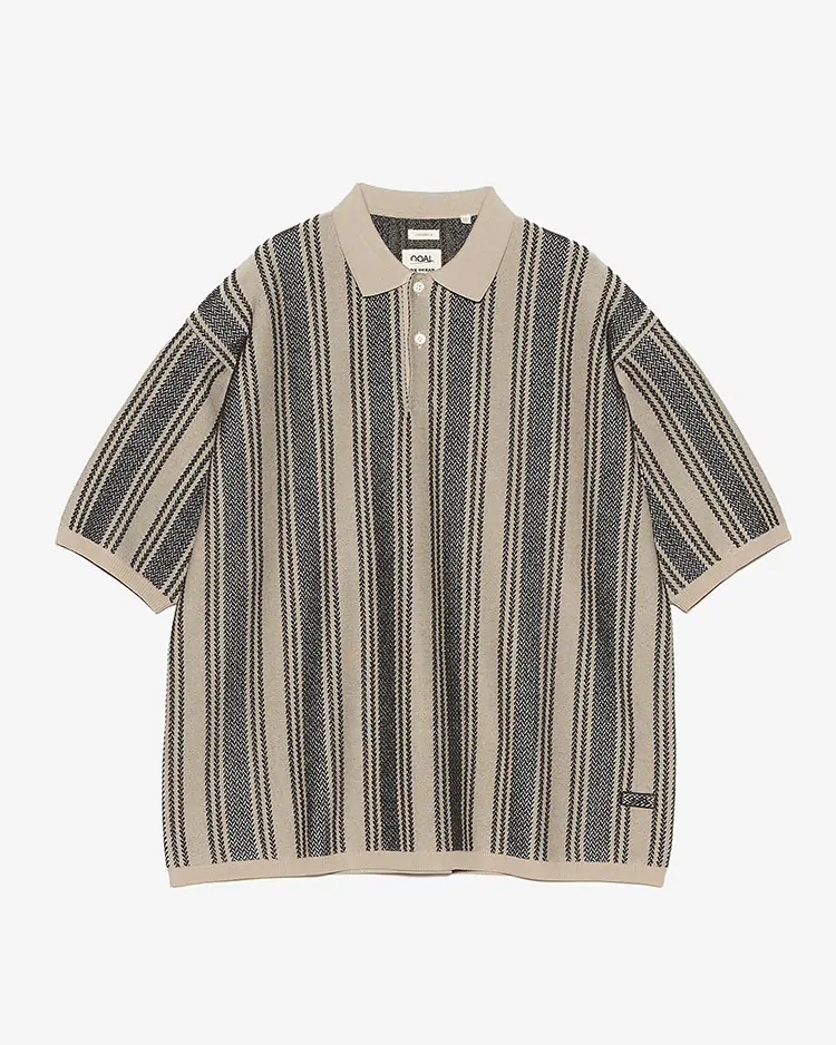 nanamica / Knit Polo Sweater / CH(Charcoal)