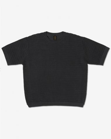  / SUMMER KNIT CREW SHORT SLEEVE / CHARCOAL
