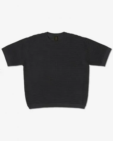 BATONER (MEN) / SUMMER KNIT CREW SHORT SLEEVE / CHARCOAL
