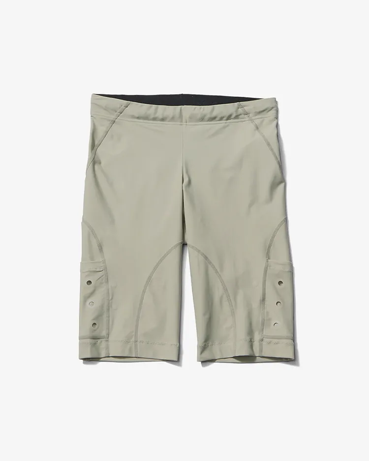 Goldwin 0 / Compression Gleam Half Tights / GRAY HAZE (GH)