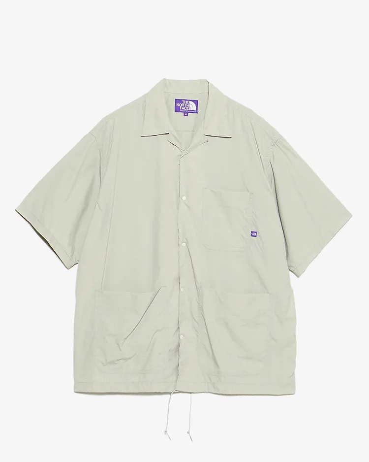 THE NORTH FACE PURPLE LABEL / NYLON TAFFETA FIELD S/S SHIRT /  LS(Light Sage)