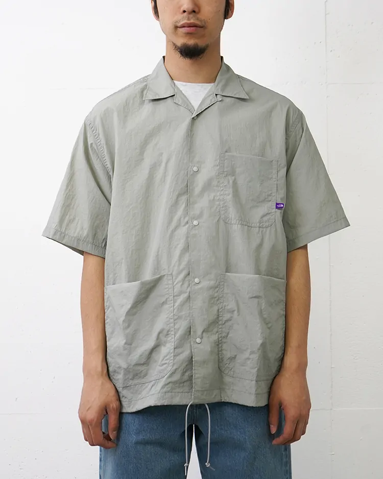 THE NORTH FACE PURPLE LABEL / NYLON TAFFETA FIELD S/S SHIRT /  LS(Light Sage)