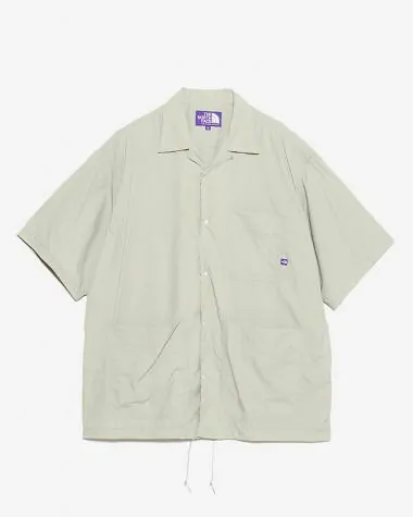 THE NORTH FACE PURPLE LABEL / NYLON TAFFETA FIELD S/S SHIRT /  LS(Light Sage)