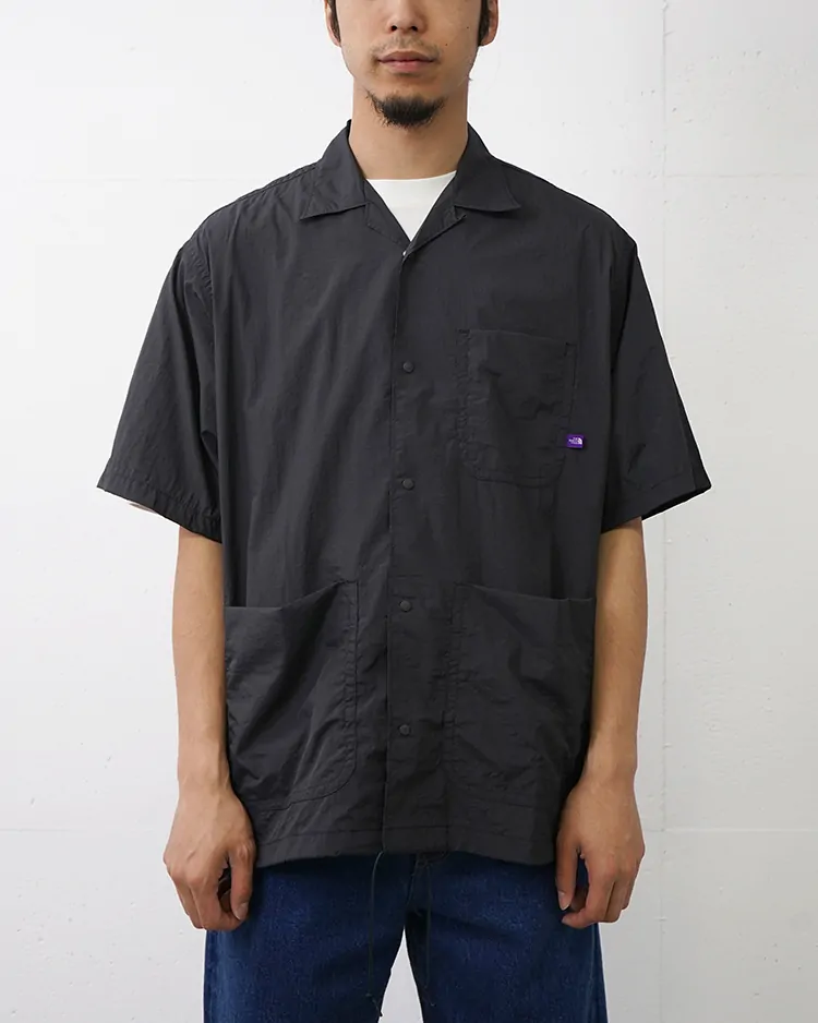 THE NORTH FACE PURPLE LABEL / NYLON TAFFETA FIELD S/S SHIRT /  AH(Asphalt Gray)