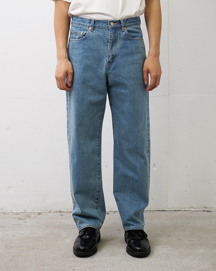 YAECA (MEN) / WIDE STRAIGHT (13-13U) / L.BLUE