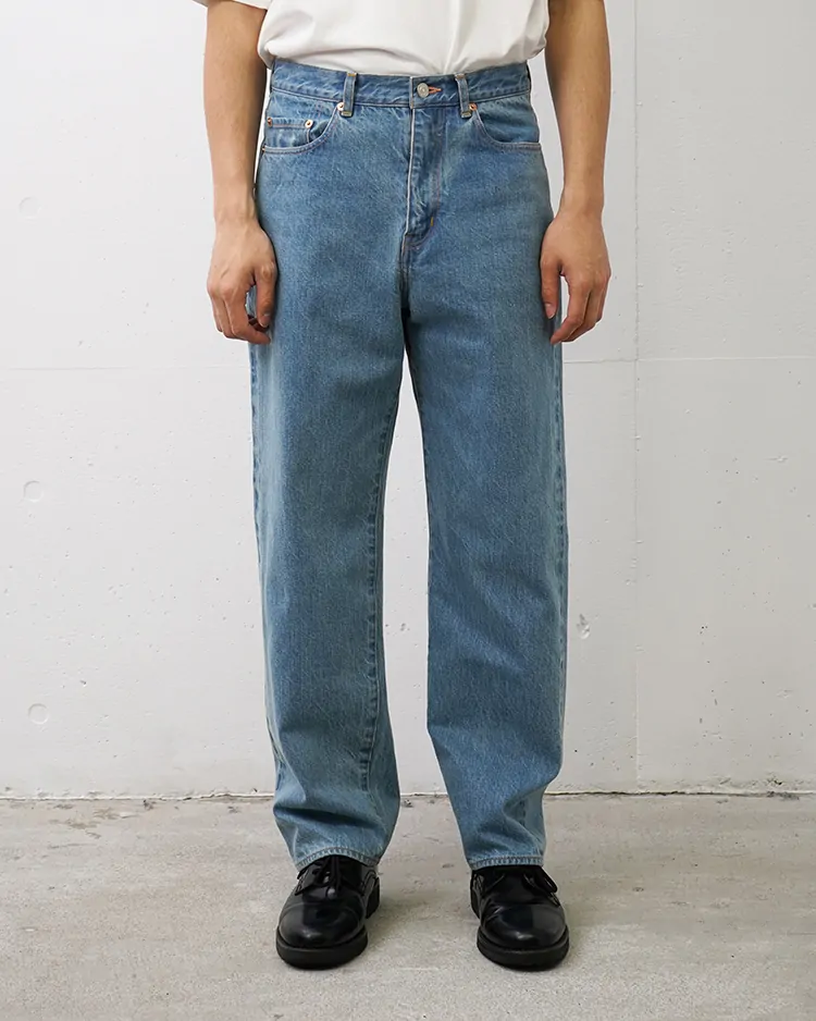 YAECA (MEN) / WIDE STRAIGHT (13-13U) / L.BLUE