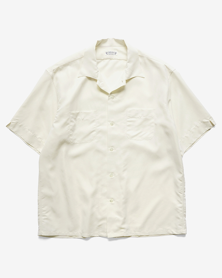 ORRS / S/S OPEN COLLER SHIRT / NATURAL