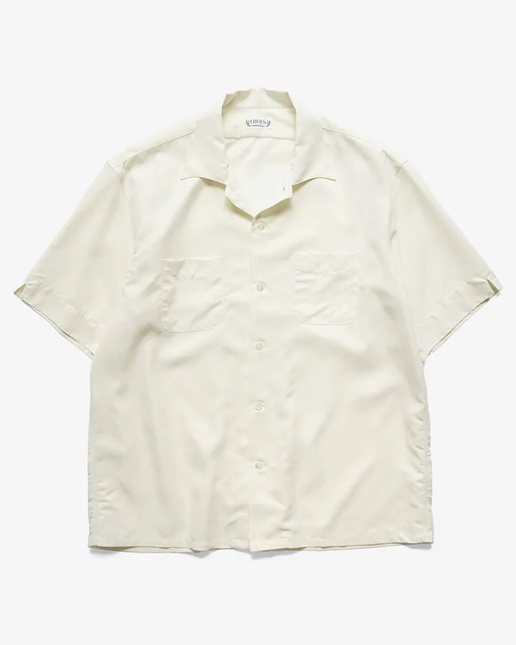ORRS / S/S OPEN COLLER SHIRT / NATURAL