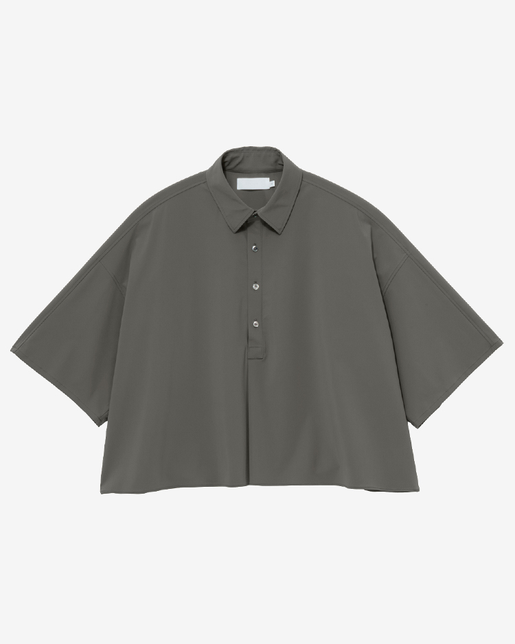 Graphpaper (WOMEN) / Flex Tricot S/S pullover / GRAY