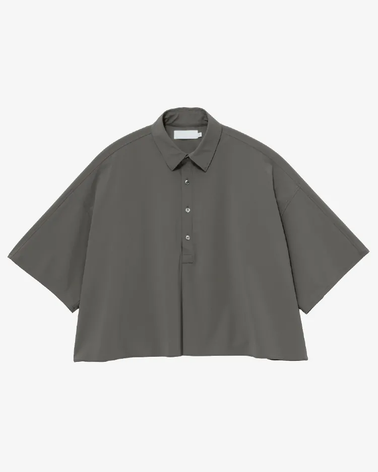 Graphpaper (WOMEN) / Flex Tricot S/S pullover / GRAY