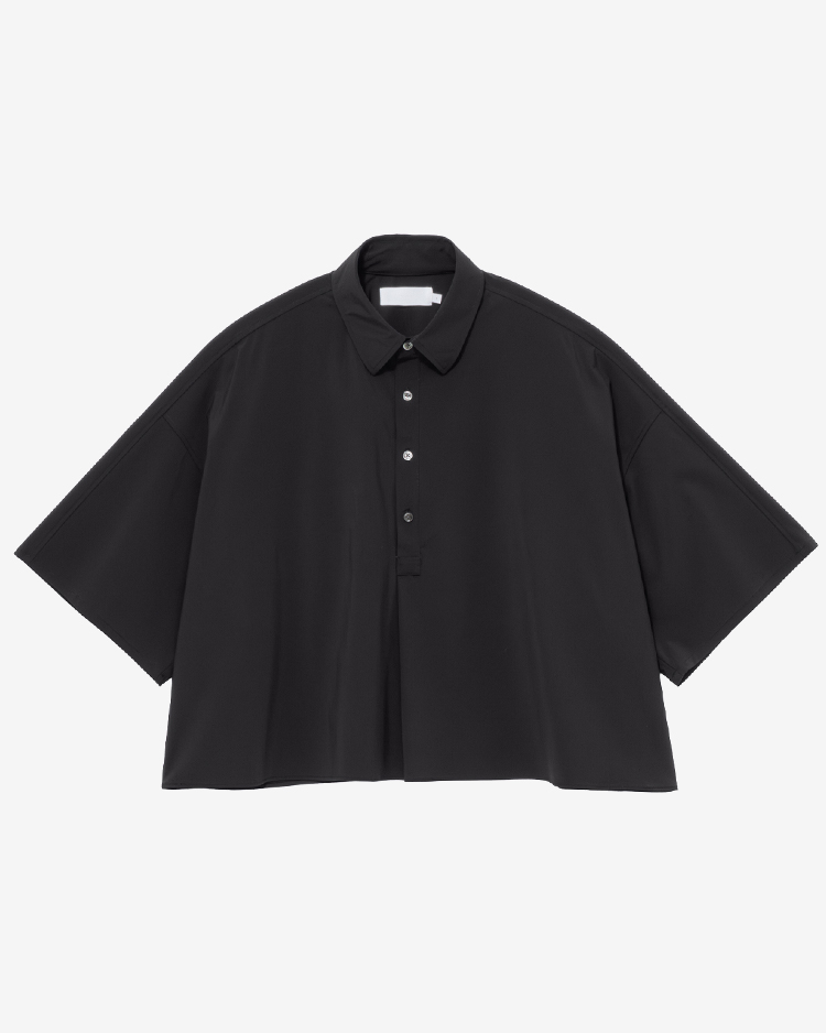 Graphpaper (WOMEN) / Flex Tricot S/S pullover / BLACK