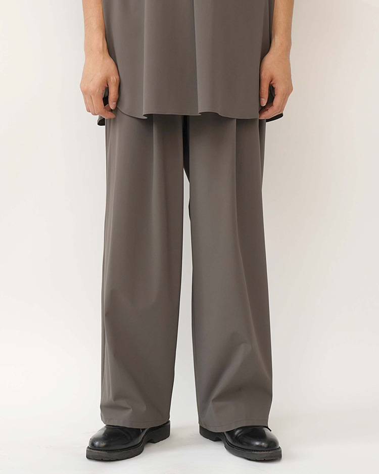 Graphpaper (MEN) / Flex Tricot Wide Chef Pants / GRAY