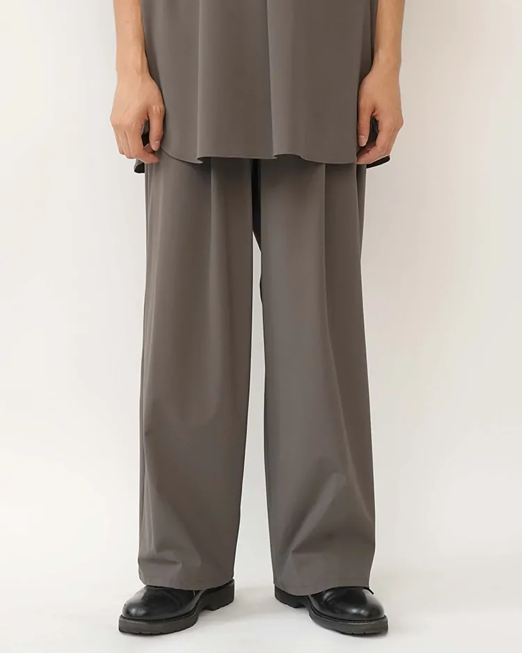 Graphpaper (MEN) / Flex Tricot Wide Chef Pants / GRAY