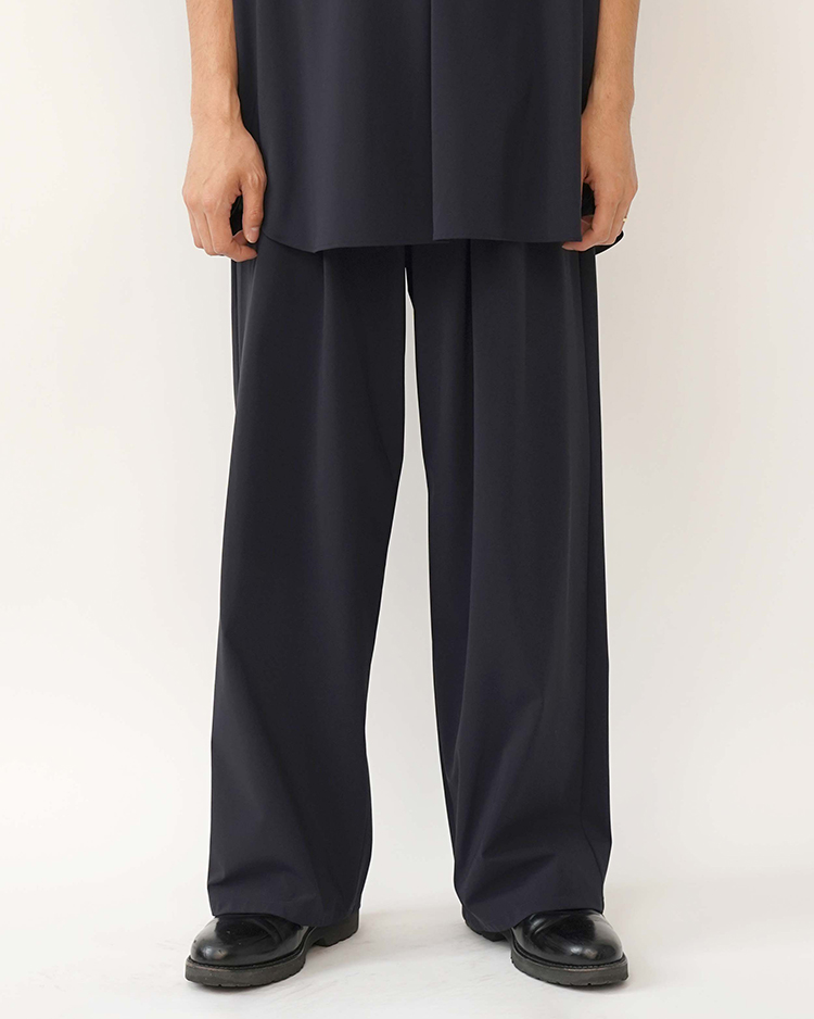 Graphpaper (MEN) / Flex Tricot Wide Chef Pants / NAVY