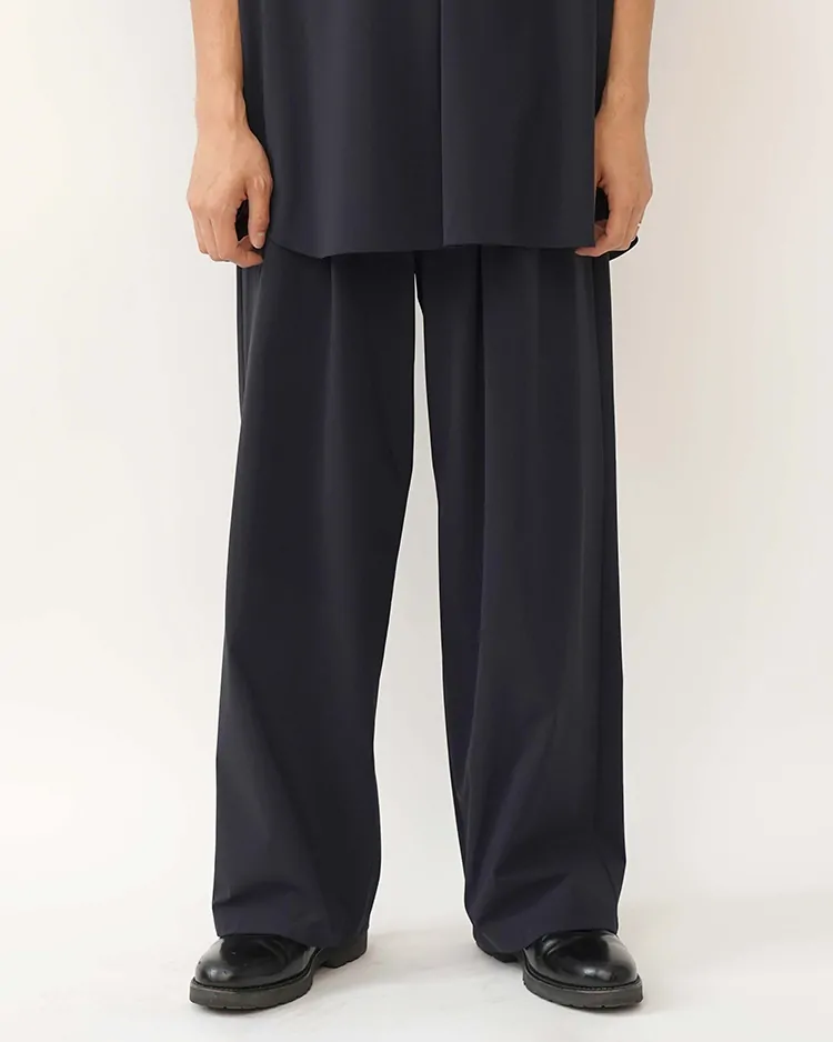 Graphpaper (MEN) / Flex Tricot Wide Chef Pants / NAVY