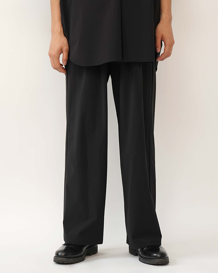 Graphpaper (MEN) / Flex Tricot Wide Chef Pants / BLACK