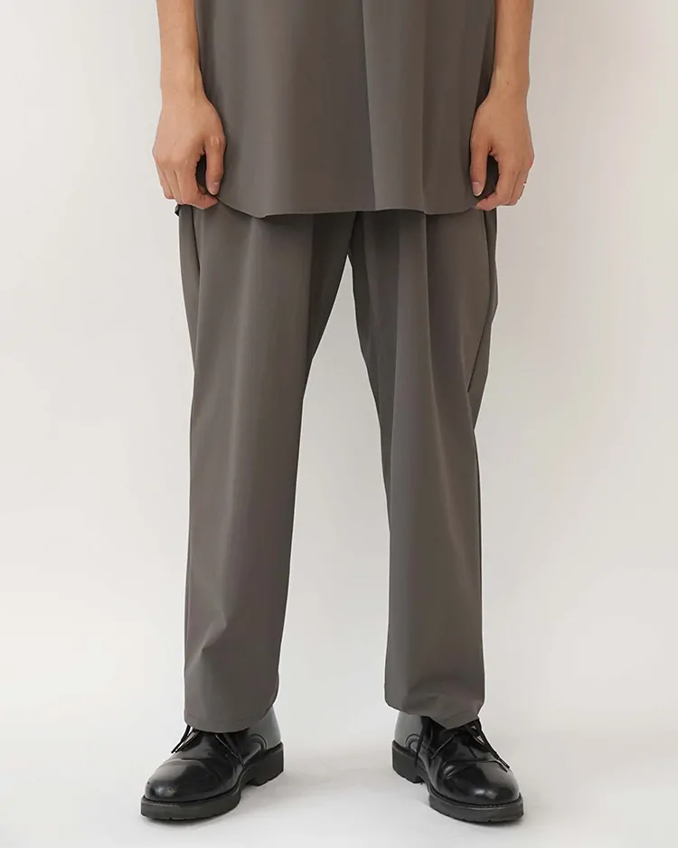 Graphpaper (MEN) / Flex Tricot Wide Tapered Chef Pants / GRAY