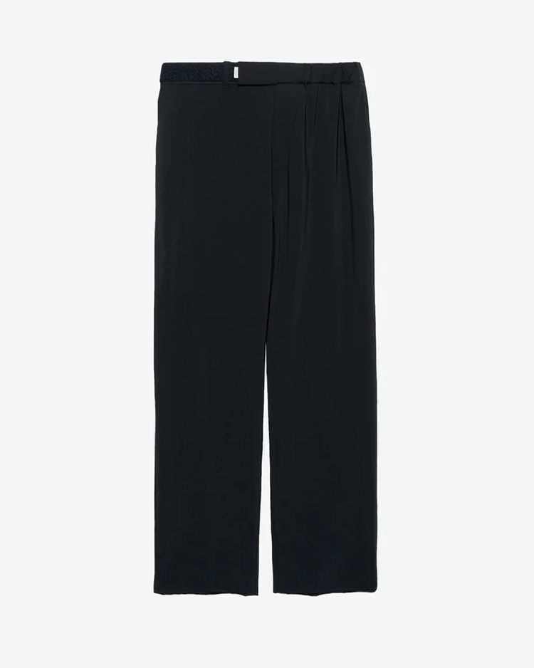 Graphpaper (MEN) / Flex Tricot Wide Tapered Chef Pants / BLACK