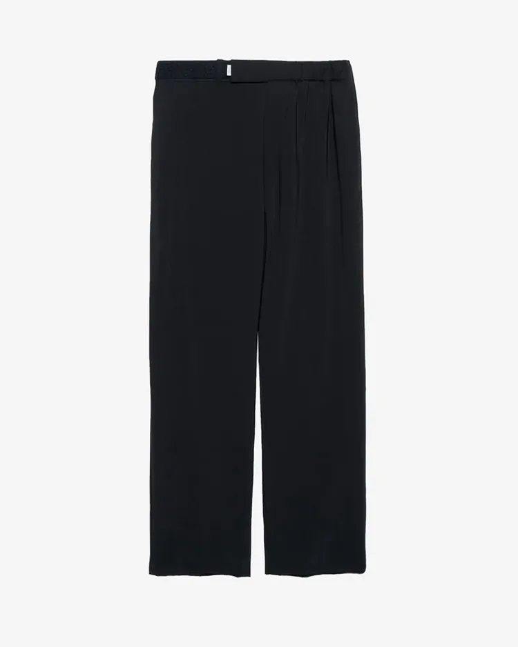 Graphpaper (MEN) / Flex Tricot Wide Tapered Chef Pants / BLACK
