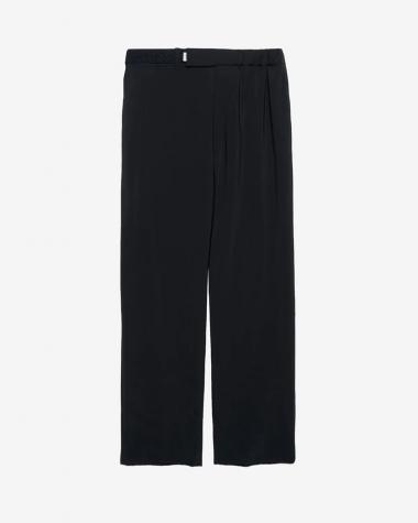 Graphpaper (MEN) / Flex Tricot Wide Tapered Chef Pants / BLACK