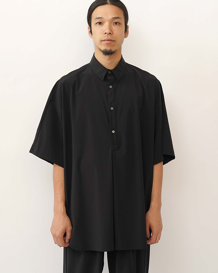 Graphpaper (MEN) / Flex Tricot S/S Pullover Shirt / BLACK