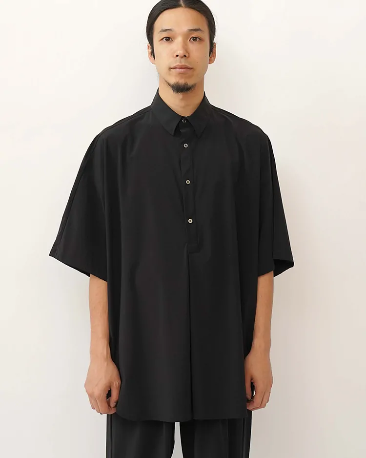 Graphpaper (MEN) / Flex Tricot S/S Pullover Shirt / BLACK