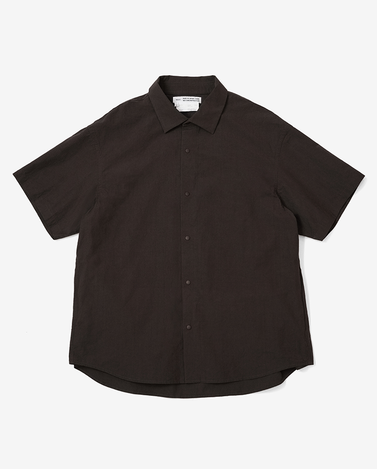 YAECA 25SS extra wide 定価28,600円 D.BROWN S/S Comfort Shirt-Extra Wide / D.BROWN | YAECA (MEN)(ヤエカ