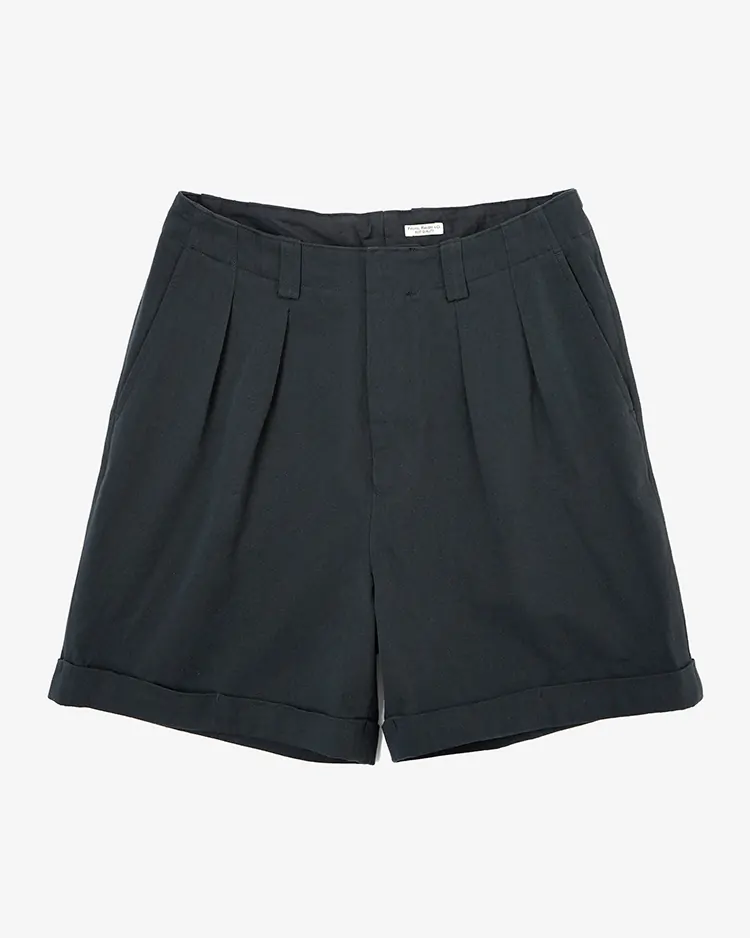 PHIGVEL / DRILL CLOTH SAFARI SHORTS / DUST NAVY