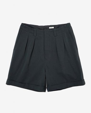 PHIGVEL / DRILL CLOTH SAFARI SHORTS / DUST NAVY