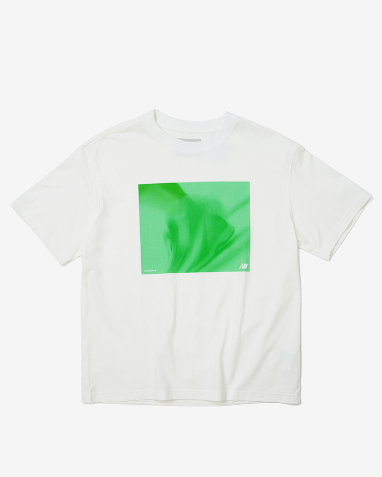 NEW BALANCE / NB GRAY PHOTO T-SHIRT (MT61T1CP) / GREEN